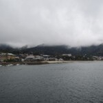 Wolken an der Insel