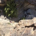 Mattes oben in einer nicht aufgeführen 6a/6a+ im Sektor Fantasma