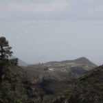 Dunstiger Blick auf El Medano