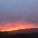 Abenddämmerung mit Dunst