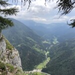 Blick aus dem Klettersteig
