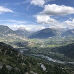Blick von Réotier auf Mont-Dauphine Blick von Réotier auf Mont-Dauphine