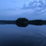 "Abendstimmung" mit Mond "Abendstimmung" mit Mond