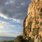 Abendlicht und Kletterfelsen