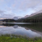 Abendstimmung am Misurinasee - auf die Drei Zinnen