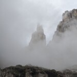 Vajolet schaut aus den Wolken