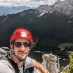 Unser Gipfel - Becco d'Aquila im Hintergrund