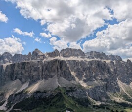 Vom Gipfel Blick auf Sella