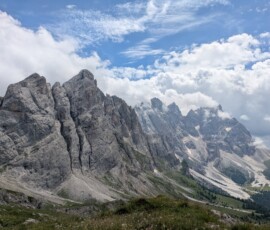 Die Palagruppe von Osten - im Val Venegia