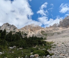 Blick auf das Latemar