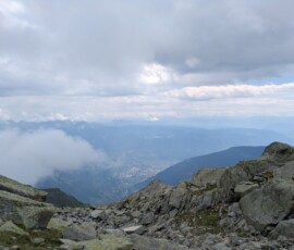 Blick ins Tal von der Zielspitze