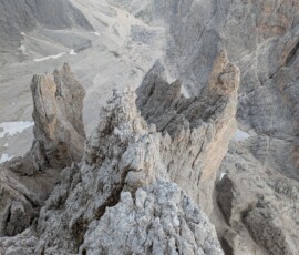 Einmal der Grat hoch zum Daumen der Fünffingerspitze