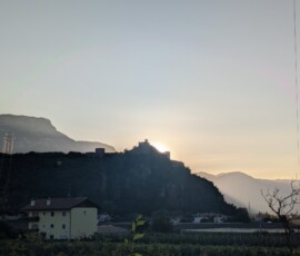 Sigmundskron im Abendlicht