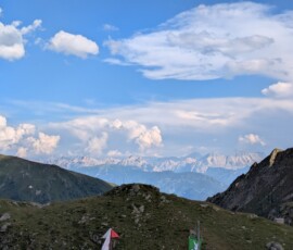 Aussicht aus dem Zimmer in der Tiefrastenhütte