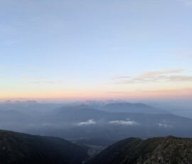 Sonnenaufgangstour - Blick auf die Dolomiten