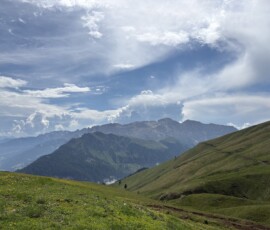 Gewitterwolken über dem Rosengarten