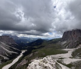 Blick auf die Geisleralm